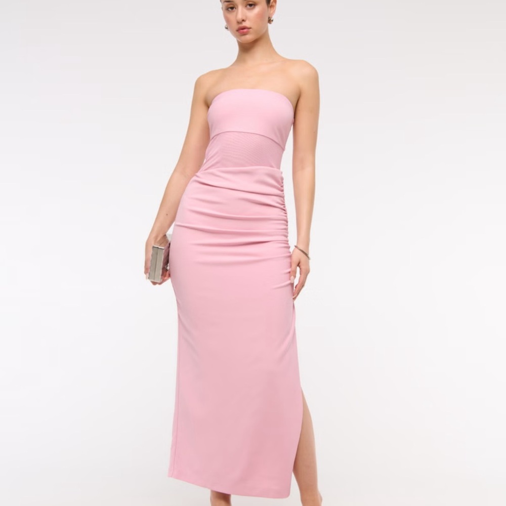 Abercrombie & Fitch Strapless Pink Dress